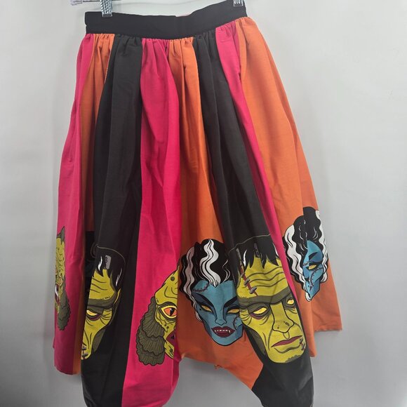 Vixen By Micheline Pitt Ben Cooper Monster Mask Midi Skirt Size XS - Picture 1 of 10